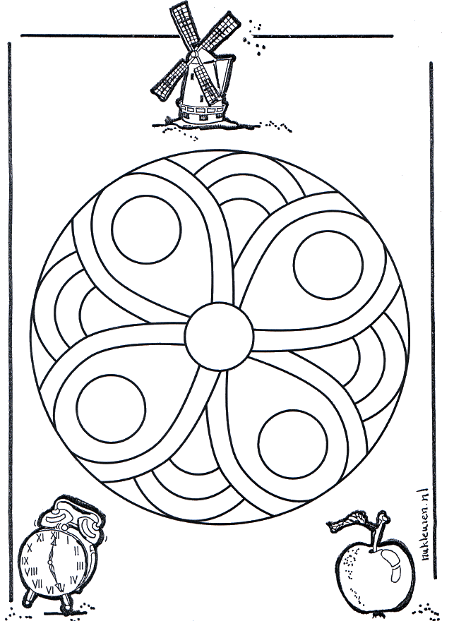 Mandala 12 - Ausmalbilder Geomandalas