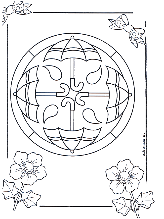 Mandala 14 - Ausmalbilder Geomandalas