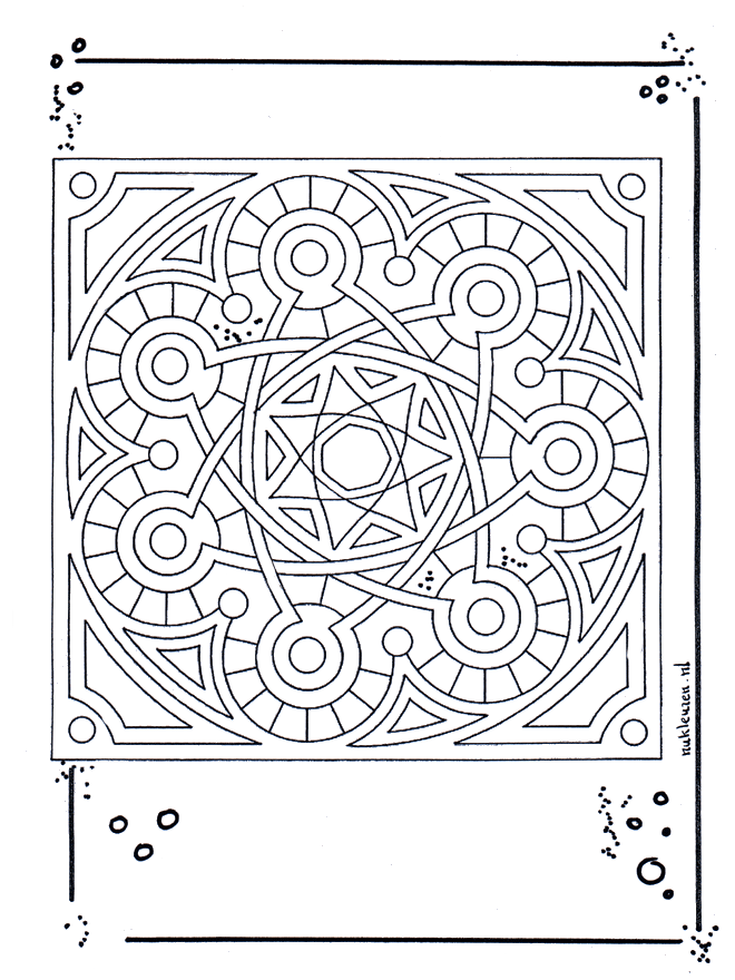 Mandala 15 - Ausmalbilder Geomandalas