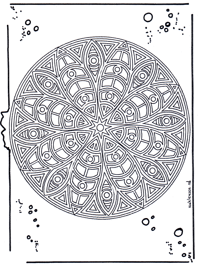 Mandala 17 - Ausmalbilder Geomandalas