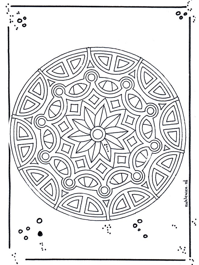 Mandala 18 - Ausmalbilder Geomandalas