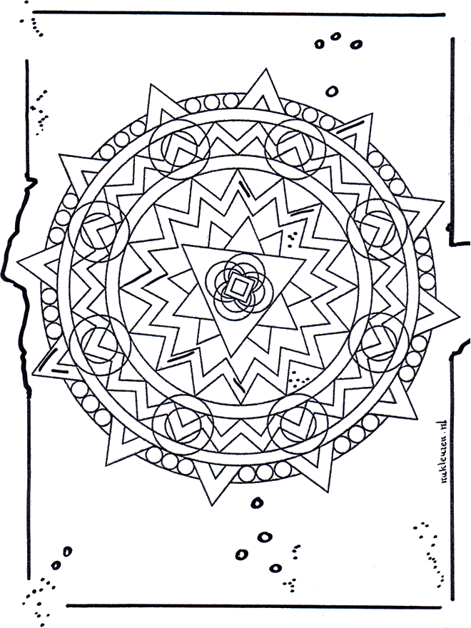 Mandala 19 - Ausmalbilder Geomandalas