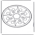 Basteln Stechkarten - Mandala 2