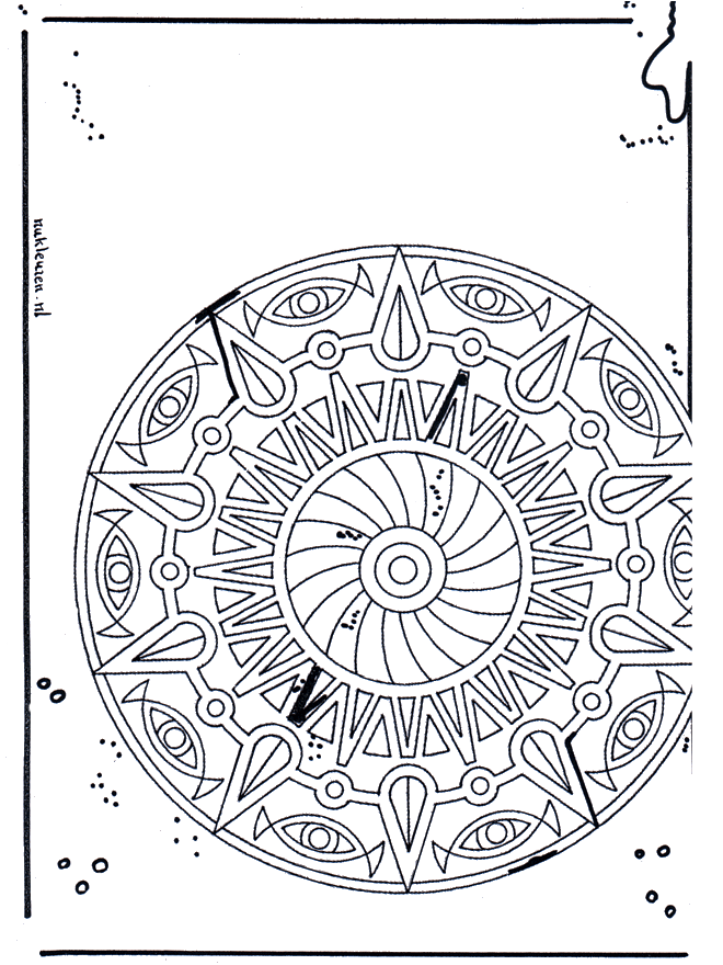 Mandala 21 - Ausmalbilder Geomandalas