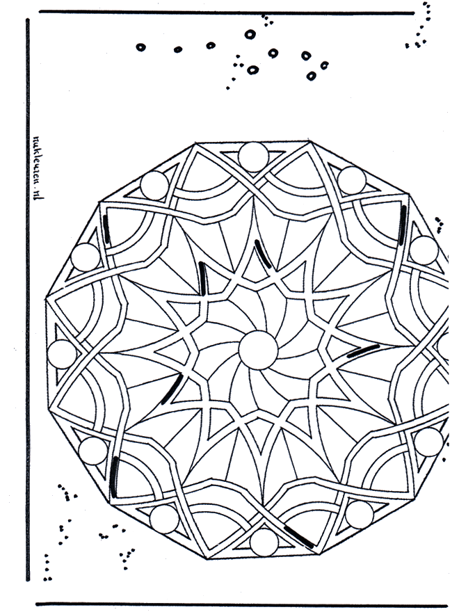 Mandala 22 - Ausmalbilder Geomandalas