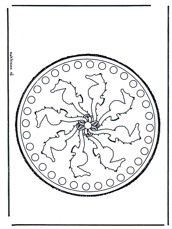 Mandala 23 - Ausmalbilder Geomandalas