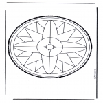 Basteln Stechkarten - Mandala 25