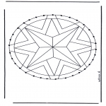 Basteln Stickkarten - Mandala 28