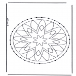 Basteln Stickkarten - Mandala 29