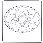 Basteln Stickkarten - Mandala 31