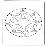 Basteln Stickkarten - Mandala 33