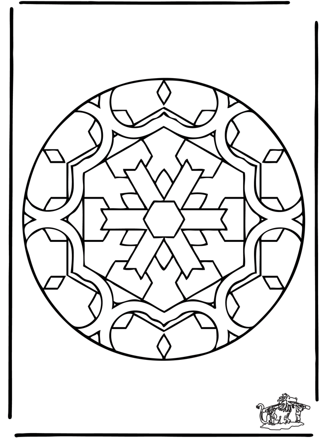 Mandala 35 - Ausmalbilder Geomandalas