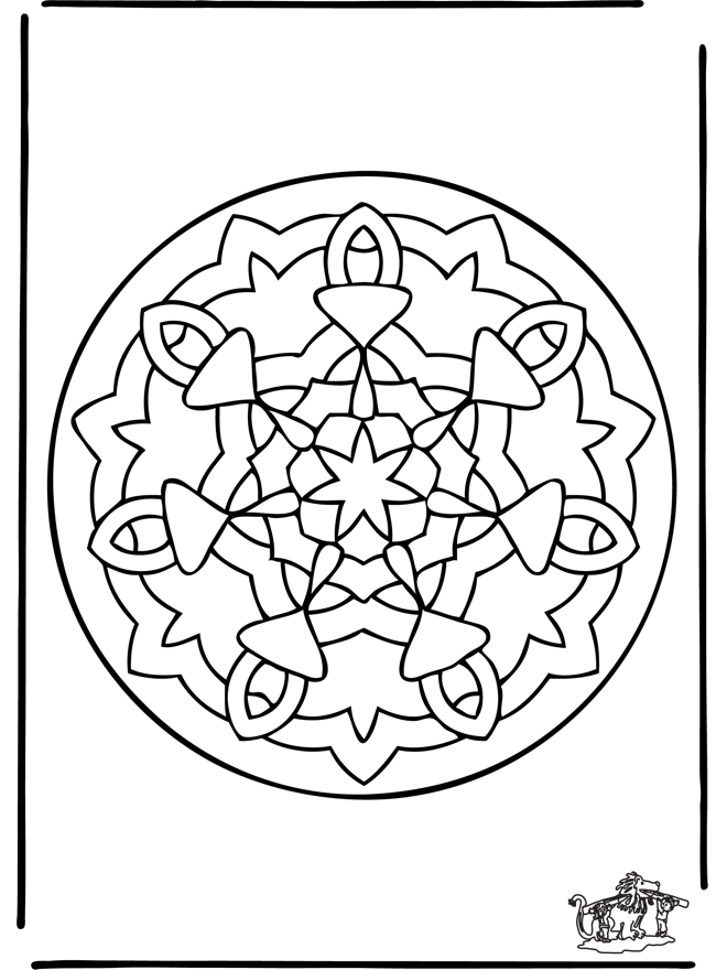 Mandala 36 - Ausmalbilder Geomandalas
