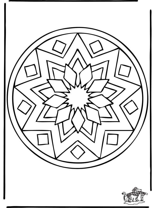 Mandala 39 - Ausmalbilder Geomandalas