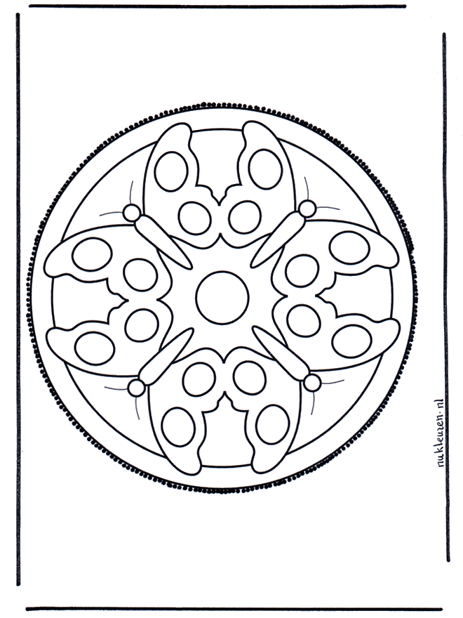 Mandala 5 - Basteln Mandalas