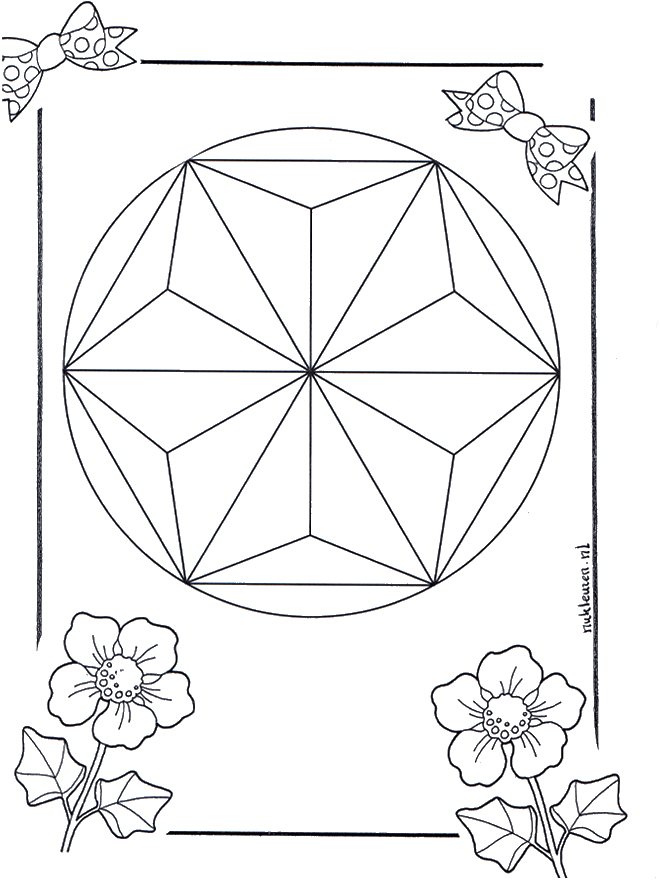 Mandala 6 - Ausmalbilder Geomandalas