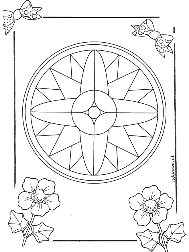 Mandala 7 - Ausmalbilder Geomandalas