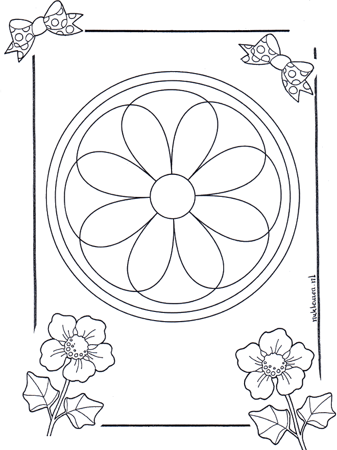 Mandala 8 - Ausmalbilder Geomandalas