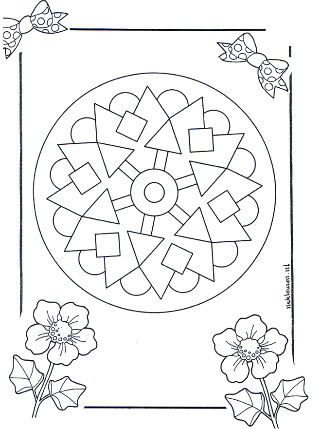 Mandala 9 - Ausmalbilder Geomandalas
