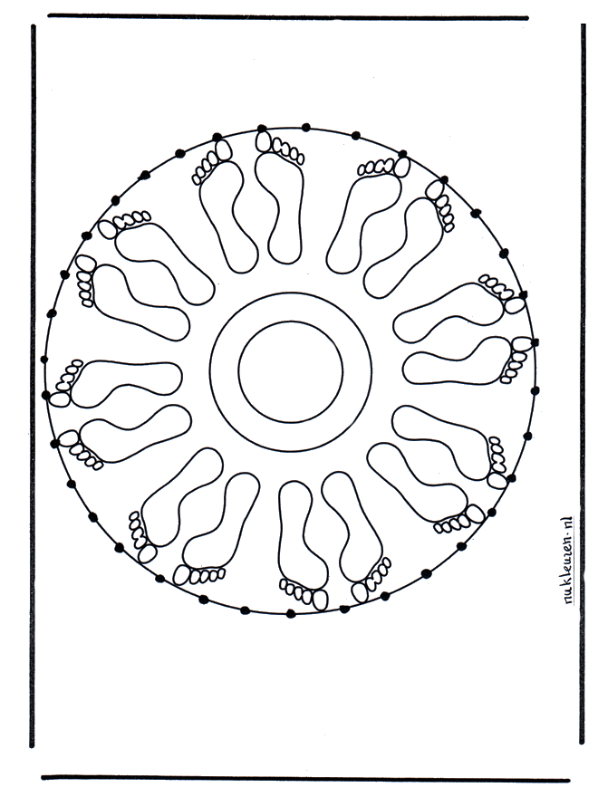 Mandala malvorlagen - Mandalas Basteln