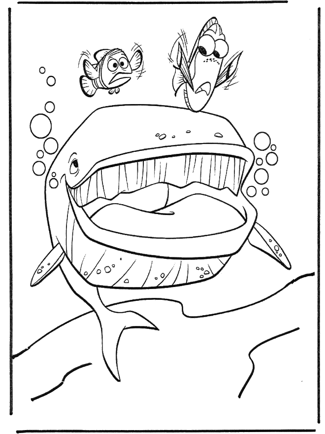 Marlin und Dory - Malvorlagen Nemo
