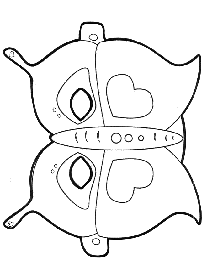 Maske Schmetterling - Basteln Masken