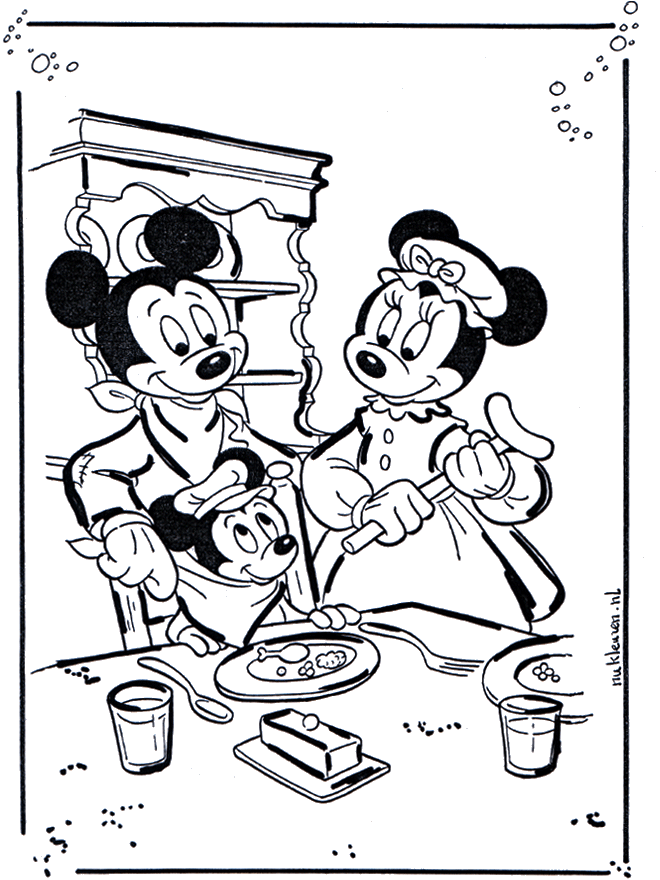 Mickey und Minnie - Malvorlagen Mickey Mouse