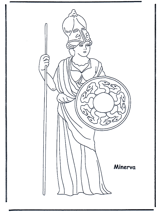 Minerva - Malvorlagen Römer
