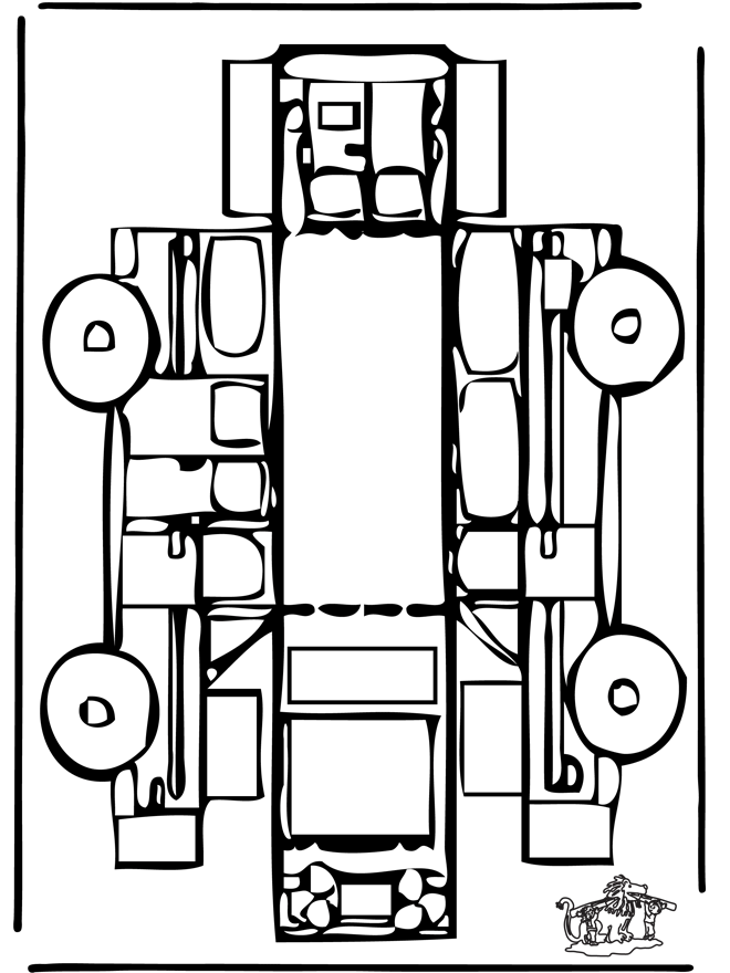 Modellbogen Auto - Basteln Modellbogen