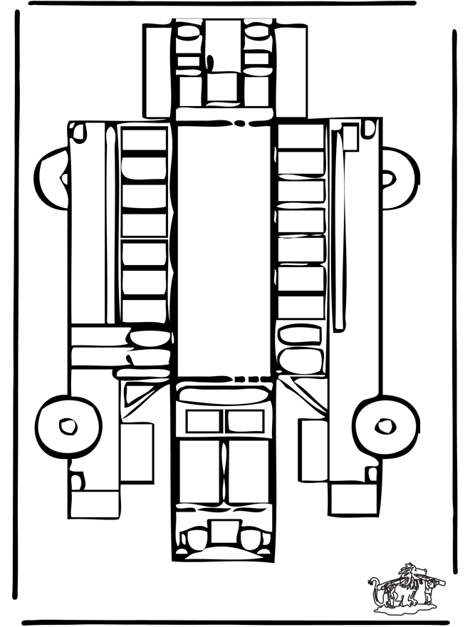 Modellbogen Bus - Basteln Modellbogen