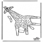 Modellbogen Giraffe 2