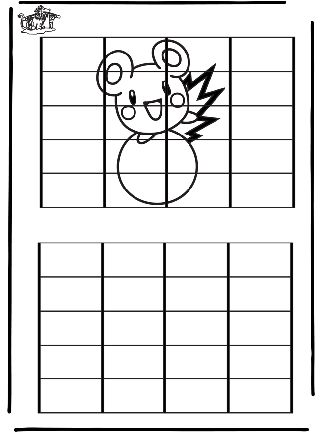 Nachzeichnen Pokemon - Basteln Nachzeichnen