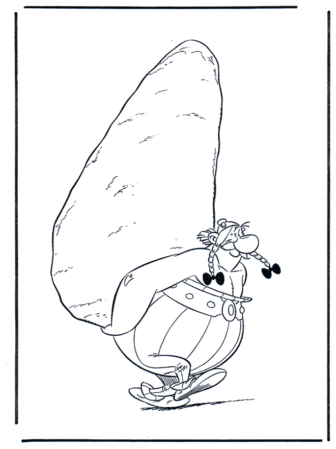 Obelix - Ausmalbilder Asterix