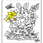 Ausmalbilder Themen - Osterhase 12