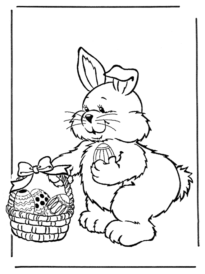 Osterhase mit Eier 2 - Ostern