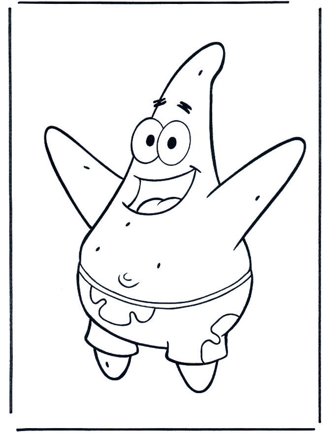 Patrick - Malvorlagen Spongebob