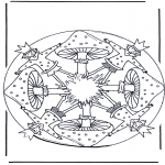 Malvorlagen Mandalas - Pilz mandala