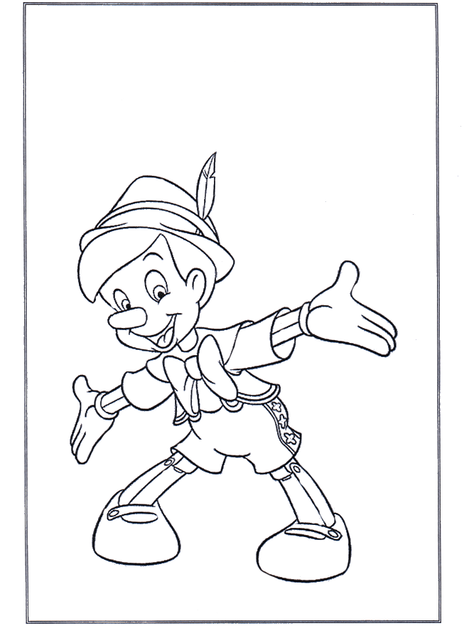 Pinocchio - Disney Malvorlagen