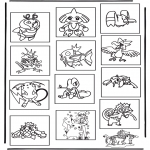 Ausmalbilder Comicfigure - Pokemon Memory