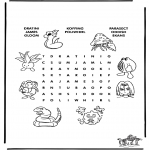 Malvorlagen Basteln - Pokemon Puzzle 1