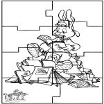 Malvorlagen Basteln - Puzzle