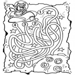 Malvorlagen Basteln - Raumlabyrinth