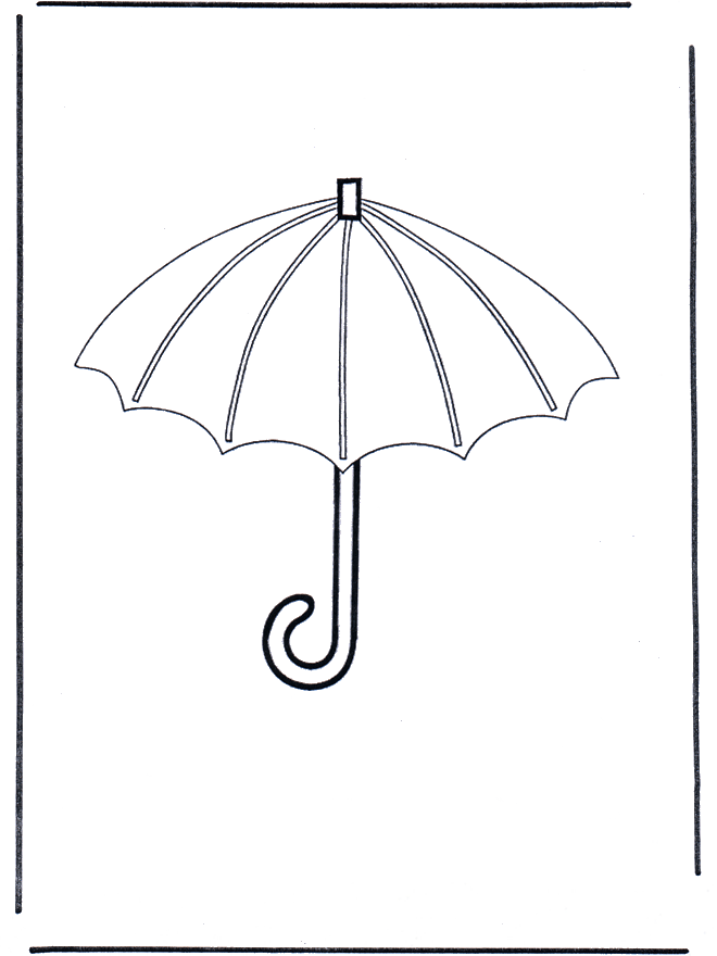 Regenschirm - Ausmalbilder Übriges