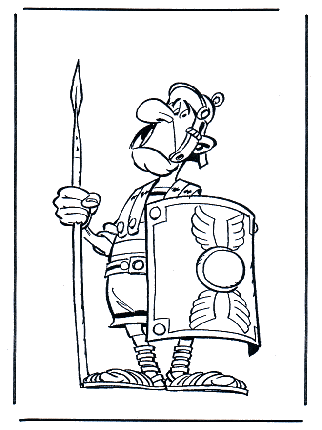 Römischer Soldat Asterix - Ausmalbilder Asterix