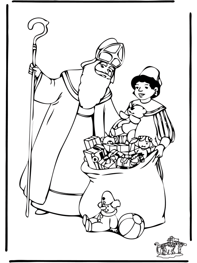 Sankt Nikolaus 17 - Ausmalbilder Sankt Nikolaus