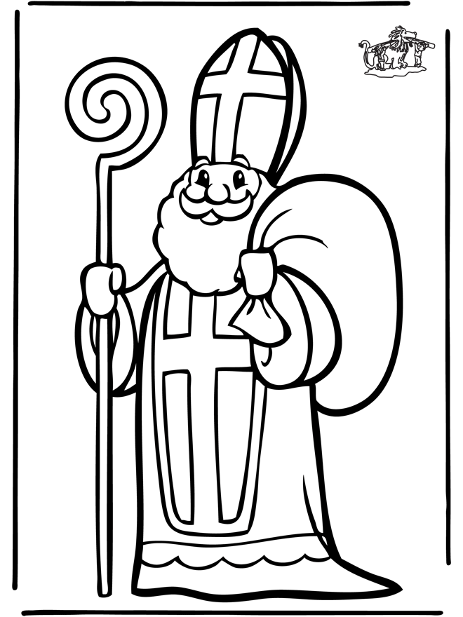 Sankt Nikolaus 4 - Ausmalbilder Sankt Nikolaus