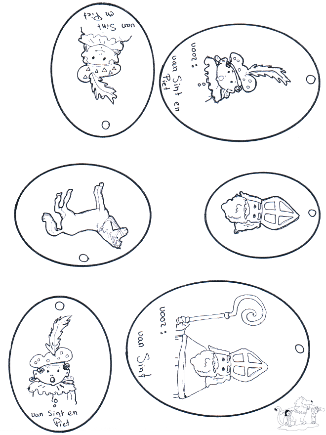 Sankt Nikolaus Geschenk labels 1 - Basteln Sankt Nikolaus