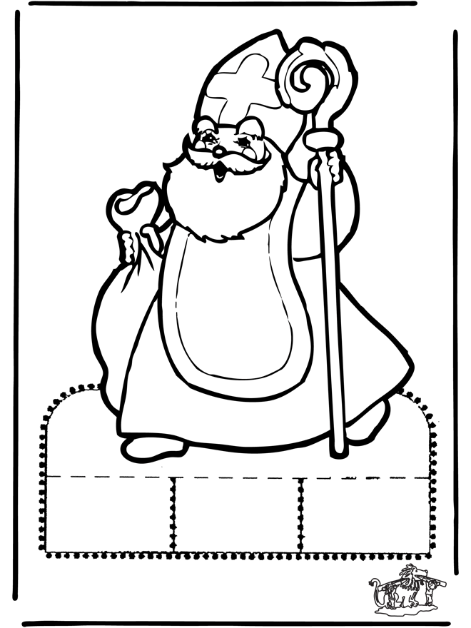 Sankt Nikolaus Stechkarte   10 - Stechkarten Sankt Nikolaus