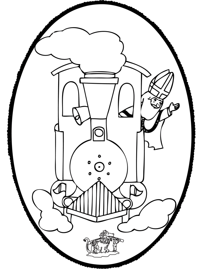 Sankt Nikolaus Stechkarte   15 - Stechkarten Sankt Nikolaus