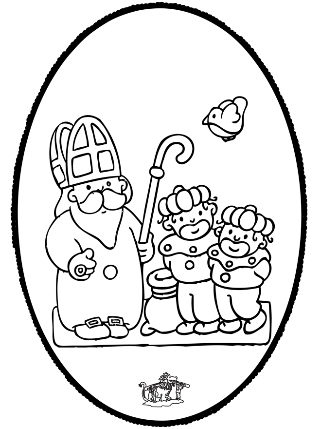 Sankt Nikolaus Stechkarte 7 - Stechkarten Sankt Nikolaus